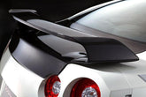 Nissan GTR R35 CBA DBA EBA 2008 2009 2010 2011 2012 2013 2014 2015 2016 2017 2018 2019 2020 2021 2022 2023 2024 with Aftermarket Parts - MN Style V2 & MN Style V1 Rear Spoiler Carbon Fiber / FRP from EPR USA